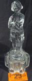 Cambridge Glass Flower Frog "Draped Lady"
A vintage Cambridge art glass flower frog titled "Draped Lady". This beautiful glass sculpture features a partially nude woman clutching a robe across the front portion of her body. The flower frog base has some cracks an chips in the glass. Measures 12.5" tall x 5" in the base diameter.
Z14