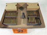 Firearm Lot of 223 Remington Ammo (Reloads)
Lot of 223 Remington Ammo. Rounds have been reloaded. Approximately 275 rds in stripper clips. Includes one speed loader.
Tag Word: Firearm, Ammo, Gun
ZB229
