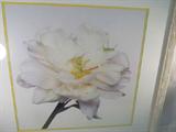 Art Framed Photograph White Blossoming Rose
Wonderful professionally matted & framed photograph of a white blossoming flower, likely a white rose, covered in dew drops. White matting with thin yellow piping around the edge of the mat. White painted wood frame. Unknown artist. Measures 3" x 31" including frame.
ZB2776
