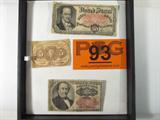 3 United States of America Fractional Currency $
Lot of 3 United States of America Fractional Notes: 1874 25 Cent, 1862 5 Cent Postal Note & 1875 Fifty Cent Note. All are in nice condition with folds and edges may have small tears. Nice lot and a great example of early U.S. Currency. No sales tax on coins, bullion or currency. Z1955
