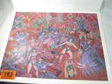 Art James A Owen Original Super Hero Drawings
A poster board full of original drawings by James A. Owen. Comic book / cartoon characters on the board include Batman, Superman, Wonder Woman, The Incredible Hulk, Green Lantern and others. consigner states that this item was drawn specifically for a charity benefit, is original comic art , and was part of the personal collection of James Copley. James Copley was a journalist and newspaper publisher. He published the San Diego Union The San Diego Union-Tribune and the San Diego Evening Tribune from 1947 until his death in 1973, and was President of the Inter American Press Association (1969 - 1970). Lower left corner has a small crease. Measures 22" x 28".
From the internet: "James A. Owen is an American comic book illustrator, publisher and writer. He is known for his creator-owned comic book series Starchild and as the author of The Chronicles of the Imaginarium Geographica novel series, that began with Here, There Be Dragons in 2006."