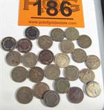 Coin 25 Flying Eagle Cents
25 Flying Eagle Cents dated 1857 and 1858. No Sales Tax on Coins, Currency, or Bullion. #186-6.