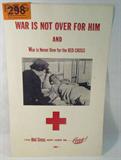 Vintage Red Cross Poster "War is Not Over For Him"
This vintage advertising poster features a grim scene of a wounded soldier in a hospital bed and is captioned "War is Not Over For Him and War is Never Over for the Red Cross. - Your Red Cross Must Carry on... GIVE!".
Bottom of poster is stamped with a "Typographical Union Label" trademark and the number 4. Measures 22" x 14". The poster has some yellowing due to age.
ZB4623