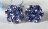 Jewelry 14kt White Gold Tanzanite Stud Earrings
Beautiful brand new 14kt white gold stud style earrings featuring round prong set Tanzanite stones in flower design. Total weight: 1.4 dwt. 
#E0900447-111-ZB3093