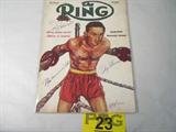Marciano Louis Ali Autographs 1954 "The Ring" AAU
An original September 1954 issue of "The Ring" magazine which has been autographed on the front cover by Joe Louis, Rocky Marciano, and Muhammad Ali. Handwritten signatures are certified by Authentic Autographs Unlimited, Serial #F10797. The Certificate of Authenticity is signed by Drew V. Max, a Court Qualified and Board Certified Forensic Document Examiner and handwriting expert who specializes in celebrities, sports, and antiquities. You may have seen Mr. Max on the reality television show "Pawn Stars". 
From the internet:
"Joseph Louis Barrow (May 13, 1914 – April 12, 1981), better known as Joe Louis, was the world heavyweight boxing champion from 1937 to 1949. He is considered to be one of the greatest heavyweights of all time. Nicknamed the Brown Bomber, Louis helped elevate boxing from a nadir in popularity in the post-Jack Dempsey era by establishing a reputation as an honest, hardworking fighter at a time when the sport was dom