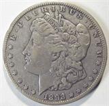 Coin 1893-CC Morgan Silver Dollar VF+
1893-CC Morgan Silver Dollar. 26.73g of 90% Silver. 677,000 minted. Extremely Rare Date. Graded by the consignor as Very Fine+. No Sales Tax on Coins,Currency, or Bullion. #249-70.