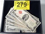 Coin Lot of Red & Green Seal $2.00 U.S. Bills
Lot of 25 $2.00 $2.00 Bills. Red Seals: 1 series 1928, 5 series 1928 D, 2 series 1928 E, 4 series 1928 F, 12 series 1928 G and 1 series 1976 with a Green Seal. No Sales Tax on Coins,Currency, or Bullion. #279-34.