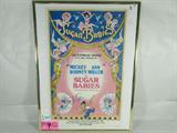 "Sugar Babies" Theatre Poster Mickey Rooney Signed
A fantastic framed theatre poster for "Sugar Babies" starring Mickey Rooney & Ann Miller. The poster advertises the February 1985 performance of the show at the Playhouse Theatre in Wilmington, DE. Both stars signatures appear on the poster. Signatures are not authenticated. Measures 24" x 18".
From the internet: "Sugar Babies is a musical revue conceived by Ralph G. Allen and Harry Rigby, with music by Jimmy McHugh, lyrics by Dorothy Fields and Al Dubin and various others. The show is a tribute to the old burlesque era. First produced in 1979 on Broadway and running nearly three years, the revue attracted warm notices and was given subsequent touring productions.The revue starred Mickey Rooney in his Broadway debut, Ann Miller, Scot Stewart, Tom Boyd, Peter Leeds, Jack Fletcher, Jimmy Mathews, Bob Williams, Sid Stone, Michael Davis and Ann Jillian After the original stars left, successors included Juliet Prowse, Anita Morris, Joey Bis