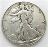 Coin 1929-S Walking Liberty Half-Dollar XF
1929-S Walking Liberty Half-Dollar. 12.5g of 90% Silver. 1,902,000 minted. Rare Date. Graded by the Consignor as Extremely Fine. No Sales Tax on Coins, Currency, or Bullion. #21-58.