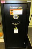 Firearm Sentry Safe GM2459E Security/Fire Gun Safe
Sentry Safe model GM2459E Security/Fire Gun Safe is 
designed to store and protect 24 guns. It features an electronic lock with 3 steel live-locking bolts/3 dead bolts, as well as hardened steel plate design, external hinges, gun rack, carpeted interior and 4-way adjustable interior. Bolt down hardware is included for additional security. The matte finish, supported by bright brass and chrome hardware with a lever handle, provides a high end appearance. New.
Tag Word: Firearm
Z12