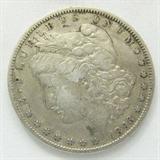 Coin 1892-S Morgan Silver Dollar XF
1892-S Morgan Silver Dollar. 26.73g of 90% Silver. 1,200,000 minted. Rare Date. Graded by the Consignor as Extremely Fine, scratch on face.. No Sales Tax on Coins, Currency, or Bullion. #102-87.