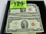 Coin 25 Red Seal $2.00 United States Notes
$2.00 Red Seal United States Notes: 6 each1953, 10 each1953 A, 3 each 1953 B, 1 1953 C, 4 each1963, and 1 each 1963 A. No Sales Tax on Coins, Currency, or Bullion. #129-38.