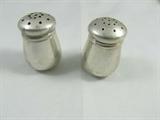 Wolfenden Sterling Salt & Pepper Shaker Set
Adorable set of salt & pepper shakers, marked / signed "Wolfenden Sterling" on the bottom. A simple & elegant design. One of the shakers has a small dent at the top. Each measures 1.5" tall.
Total weight: 0.45 ozt
Tag word: Sterl925
ZB5104