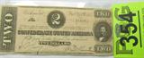 Coin Genuine $2.00 Confederate Bank Note
Genuine $2.00 Confederate Bank Note. Note is in Excellent condition. No Sales Tax on Coins, Currency, or Bullion. #354-26