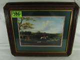 Art English Fox Hunt Print Unsigned
A beautifully framed print of an English Fox Hunt scene. Print is unsigned. Frame has some minor damage on the lower left bottom. Measures 21" x 24".
ZB5104