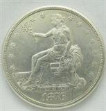 Coin 1876-S Trade Silver Dollar Choice BU
1876-S Trade Silver Dollar. 27.22g of 90% Silver. 5,227,000 minted. Scarce Date. Graded by the consignor as Choice Brilliant Uncirculated. No Sales Tax on Coins, Currency, or Bullion.