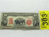 Coin $10.00 United States Note series 1901
$10.00 United States Series 1901. Signed Speelman and White. Red Seal. Many Horizontal and Vertical Folds, Left Side has edge folds, Coroners are rounded but intact. No Sales Tax on Coins, Currency, or Bullion.