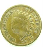 Coin 1909-S Indian Head Cent Very Good
1909-S Indian Head Cent. 309,000 minted. Rare KEY Date. Graded by the consignor as Fine. No Sales Tax on Coins, Currency, or Bullion