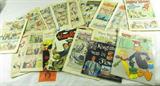 Lot of 15 Vintage Comic Books Lone Ranger +
This lot contains 15 vintage comic books. Lot includes:
- "The Lone Ranger", No. 81, Mar 1955. Torn cover.
- "The Lone Ranger", No 94, Apr 1956. No cover.
- Walt Disney's "When Knighthood Was In Flower" from the motion picture, "The Sword and the Rose". Issue No. 682, 1953. The cover is missing the top portion.
- "Daffy", No. 4, Jan-Mar 1956. The cover is missing the top portion.
- "Indian Chief White Eagle". Missing the cover and several pages are torn.
- "Mighty Mouse". Missing cover.
- 2 issues of "Dick Tracy". One is missing the cover the other has the top portion of the cover missing.
- "Dagwood" No. 65, May 1956. Missing cover.
- 2 issues of "Sad Sack". Both missing the cover.
- 3 issues of "Felix the Cat". Two of the issues are the same. All are missing their covers.
- "Little Lulu", No. 94, Apr 1956. Missing cover.
- "Nancy". Missing cover.