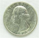 Coin 1932-S Washington Quarter Choice BU
1932-S Washington Quarter. 6.25g of 90% Silver. 408,000 minted. Key Date. Graded by the consignor as Choice Brilliant Uncirculated. No Sales Tax on Coins, Currency, or Bullion. #204-98.