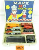 Lionel Train Coal Station # 497 MIB
This Lionel Coal Station Train accessory appears to be in excellent condition and in its original box with original instruction booklet. This rare find would make an exceptional addition to your collection. There are no visual dents, dings or damage.
The 497 Coaling Station was Lionel's final coal handling accessory introduced during the postwar era. Not surprisingly, its also one of the most reliable, dependable and efficient coal moving accessories produced by Lionel. Unlike the earlier 97 or 397 coal loaders -- which frequently spilled as much coal as they moved the 497 was designed to move coal with peak efficiency.
Lionel designed a compact, unique controller used only on this accessory. It had two handles which controlled four functions. It was an efficient and durable controller which rarely needs repair. And like all other postwar Lionel coal loading accessories, the 497 did not include a freight car. The 497 Coaling Station includes the fo