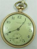 Pocket Watch Waltham U.S.A 17 Jewels Open Face
Fabulous Waltham U.S.A pocket watch. Inside of watch reads: 17 Jewels A.W.W.Co. Watham, Mass 22448168. Case reads: Dueber Warranted 20 years10926536. Case has some wear and dents. Consignor states this piece is in working order.

ZB989