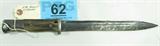 K98 Bayonet. Blade measures 10". The blade is pitted and there is no scabbard. Used.