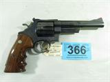 Gun Smith & Wesson 29-5 in 44 Mag DA Revolver-Used
Smith & Wesson Model 29-5 in 44 Mag Double Action Revolver. Features a 5 3/4" blue barel, blue finish high gloss SW wood grips with finger grooves, and adjustable rear sight. Condition grades at 90% due to cylinder ring and light holster wear. Used.