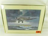 Art Framed Print Bremen Junkers Aircraft O. Kuhni
A very nice matted and framed print by artist Otto Kuhni featuring a Bremen Junkers aircraft flying over the ocean. The Bremen is a German Junkers W33 type aircraft that made the first successful transatlantic aeroplane flight from east to west between April 12 and April 14, 1928. Measures 20" x 27.25".