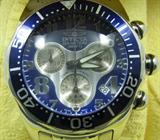 Jewelry Invicta Men's Watch Model 3210
If you're looking for a gift for a special occasion or Christmas this lot is perfect! This Invicta, Model 3210, men's watch has a gorgeous silver and blue color face with a silver color bezel. The Chronograph watch is water resistant, and has a silver color metal band. This watch appears to be in good working condition a