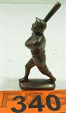 Vintage Brass Statue Babe Ruth
A small figurine, appears to be brass, of Babe Ruth. Measures 4" tall.
From the internet: "George Herman Ruth, Jr., best known as "Babe" Ruth and nicknamed "the Bambino" and "the Sultan of Swat", was an American baseball player who spent 22 seasons in Major League Baseball playing for three teams."