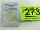 Lot#: 273
Description: Coin Slab1935/34 D. Boone Bicentennial PCGS MS64
1935/34 Daniel Boone Bicentennial Half-Dollar. 12.5g of 90% Silver. 10,008 minted. Rare Date. Graded by PCGS as MS64. Beautiful Coin. No Sales Tax on Coins, Currency, or Bullion. #273-ZC1955.
