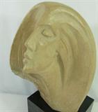 Lot#: 248
Description: Art, Vintage Austin Contemporary Female Bust
Great looking vintage Austin Productions 1980 modern contemporary style female bust sculpture. Signed on back of the neck of statue is "Austin Productions 1980 copy right". She is a light peachy terra cotta color, possibly made out of ceramic and mounted on a square black base. In great vintage condition, with a couple small scratches on the back of her head which could be buffed out; but free from any chips or cracks. Measures 14.5" tall by 7" wide across the widest point. This will make a wonderful addition to your art collection!
Z14 EAK