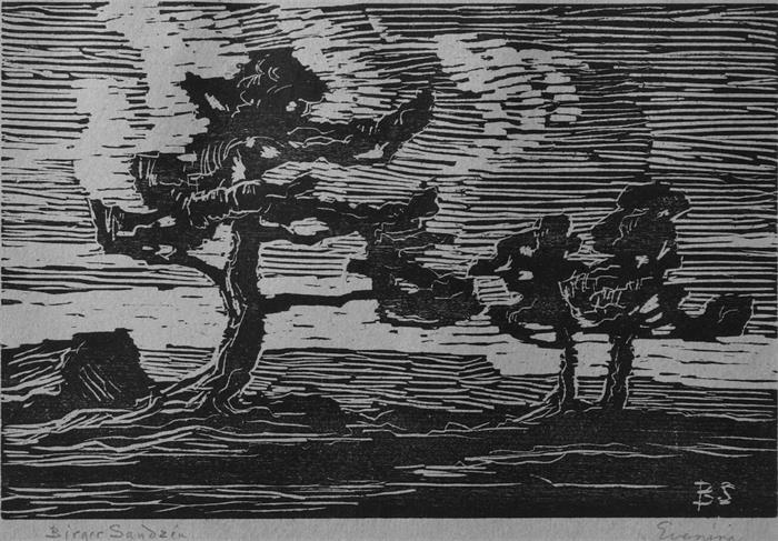 Birger Sandzen '16 “Colorado Pines” Lithograph Ed 50 18x11     $2,000