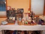 Craft supplies including threads, beads, storage and others