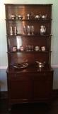 Mahogany Display Cabinet, With Silver, Crystal and China