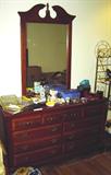 Dresser with mirror
