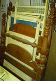 Twin beds and vintage baby beds