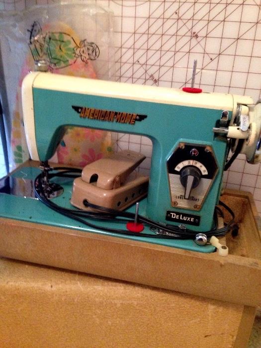 American Home Deluxe Portable Sewing Machine...