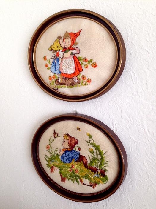 Vintage Hummel Wall Pieces...3 Of Them..