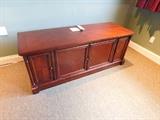 Cherry wood entertainment center