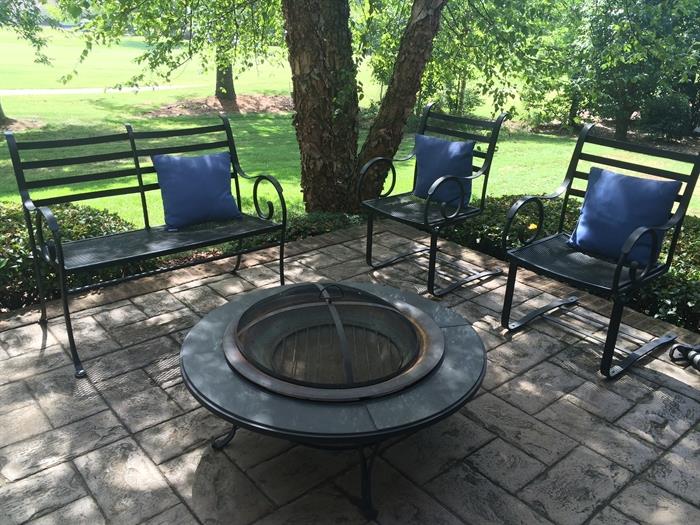 The metal set was pre-sold via the "Buy It Now" feature on the mobile App.   The fire pit is also on the App and still available. 