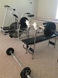 A room full of fitness equipment 