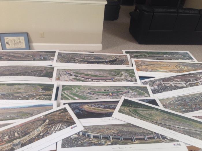Unframed prints from all of the race tracks in the country 