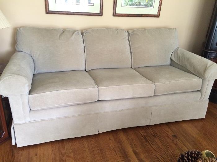 There two of these matching Ethan Allen sofas. Update:  both of the sofas have already been sold via the "Buy It Now" feature on the mobile App