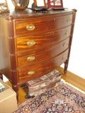 New England, cookie cutter corner, 3 drawer chest
