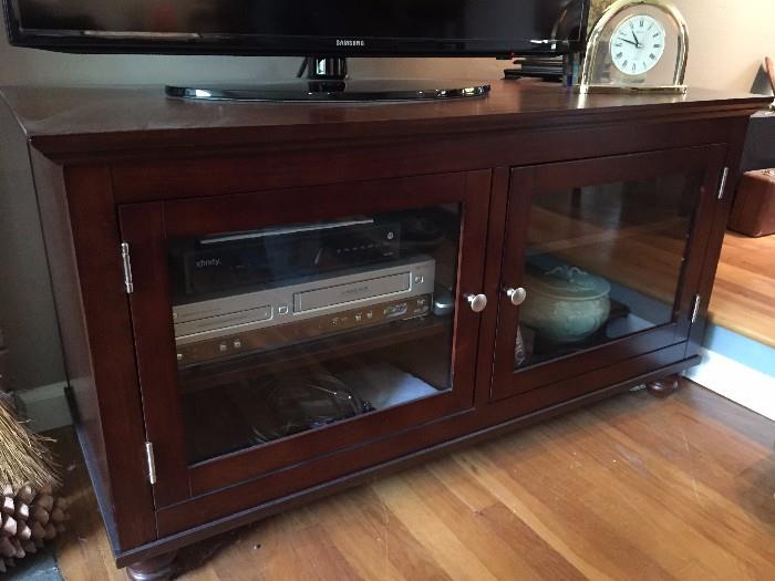 contemporary Television stand/components case