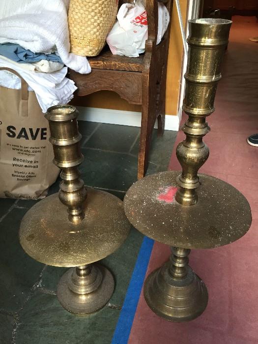 Korean Brass candle holders 