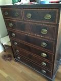 Sheraton Style Dresser with decorative inlay