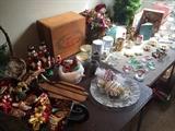 Vintage and contemporary Christmas items